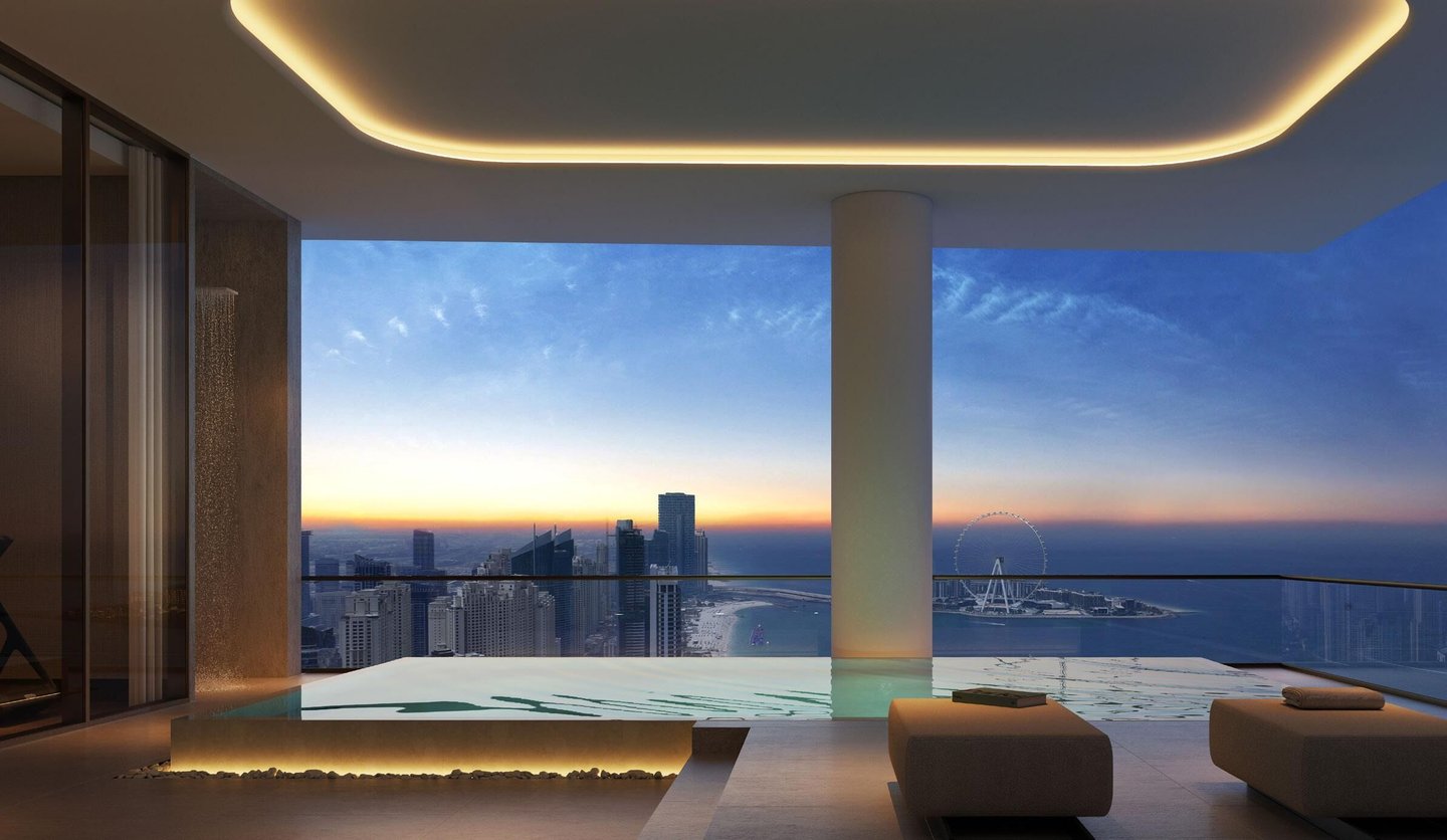 Illustration of Penthouse With High-End Finishes