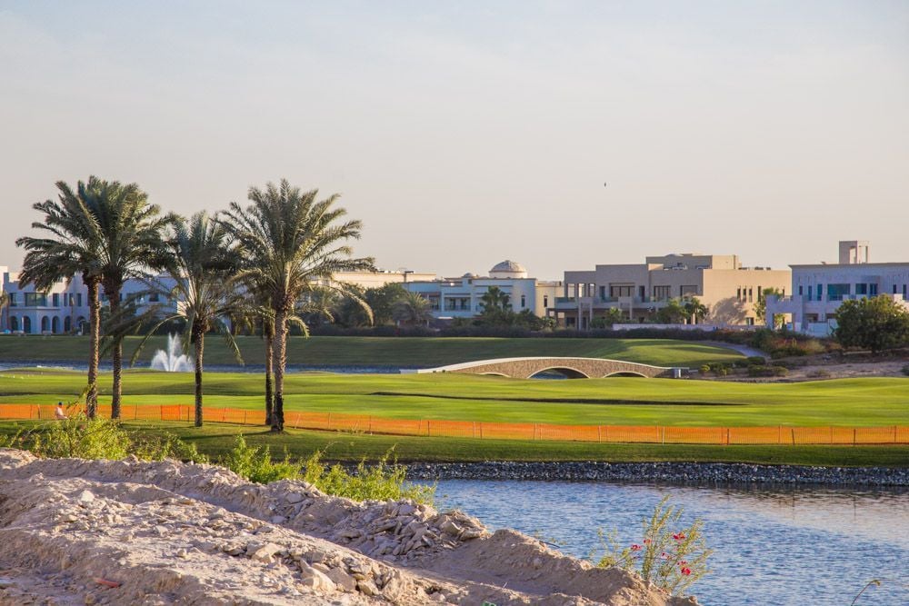 Emirates Hills area photo with golf course