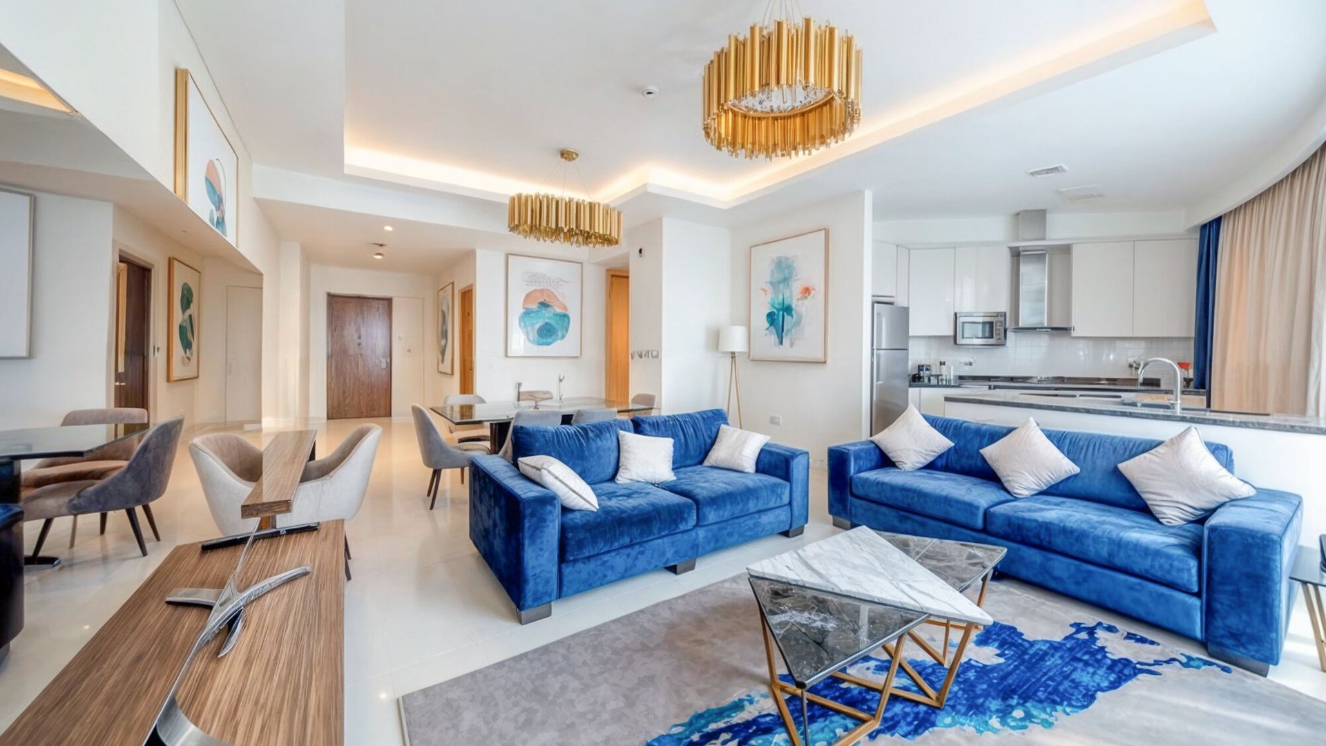 Furnished apartment in Dubai Media City with sea views, picture 1