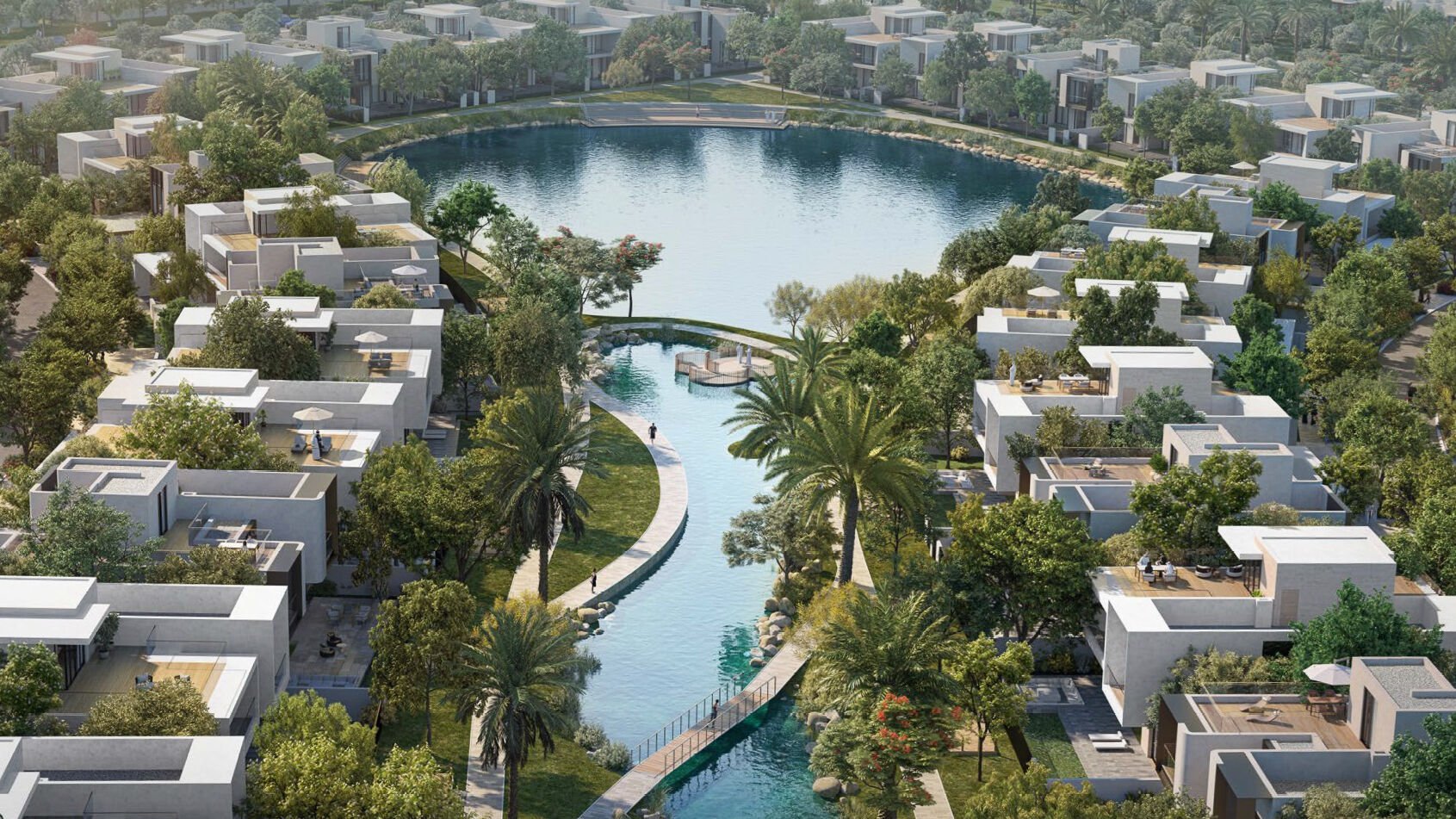 Waterfront villa in Dubai Hills with luxury interior, picture 1