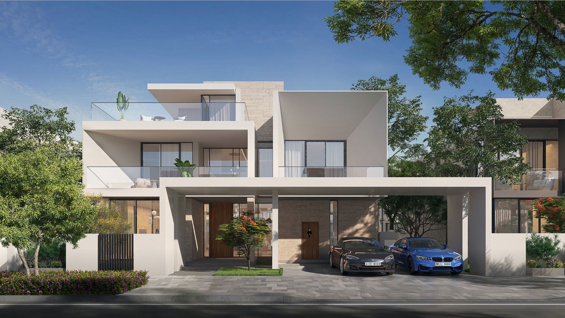 Luxury villa in Dubai Hills Estate with lagoon view, picture 1