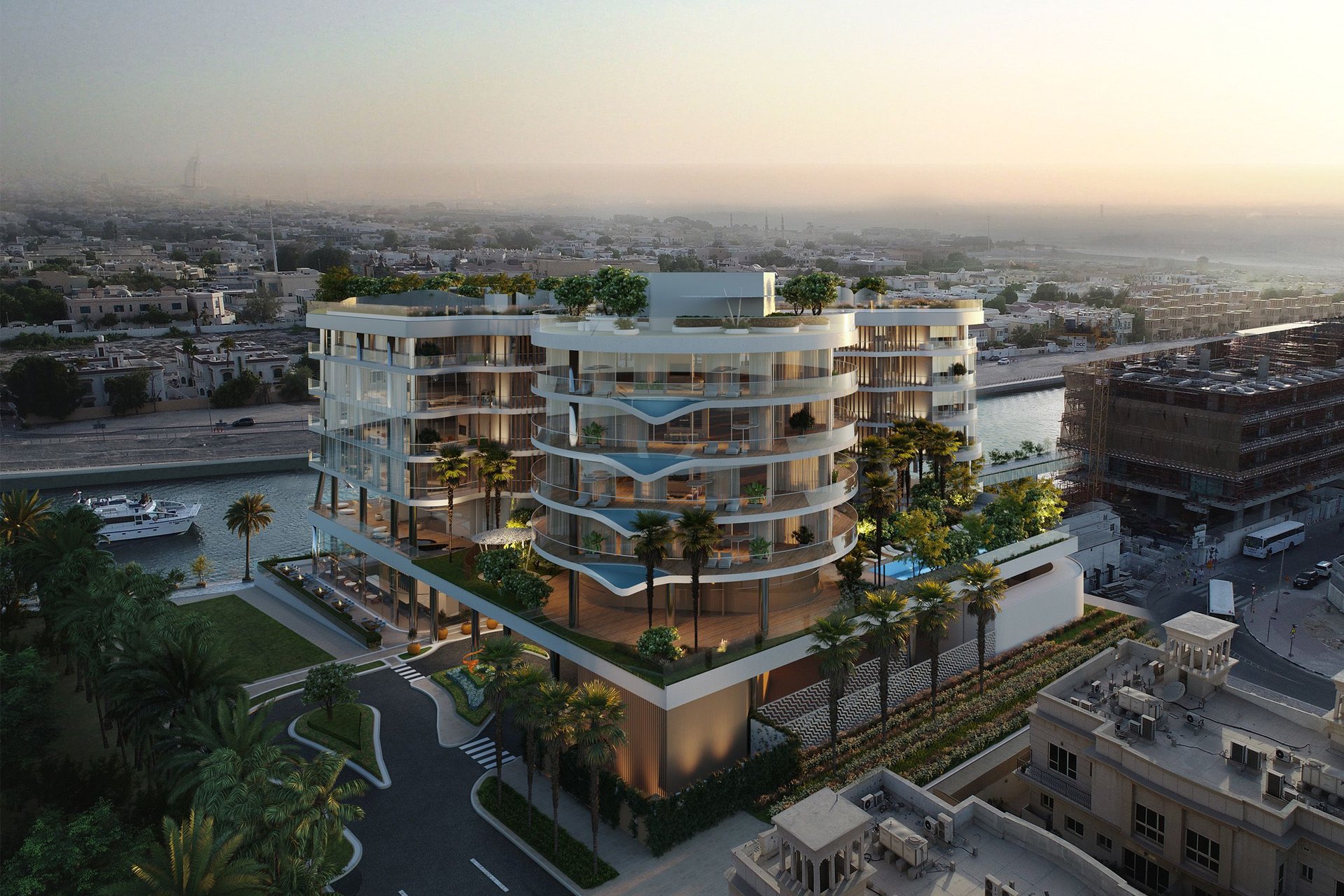 Palatial family penthouse apartment on Dubai Canal, Jumeirah, picture 1