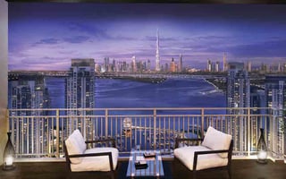 Luxury apartment with Burj Khalifa view in Dubai Creek Harbour, picture 1