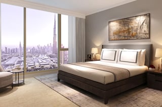 Burj Khalifa view luxury apartment in Downtown Dubai, picture 1