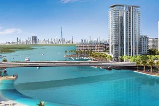 Creek view waterfront apartment in luxury Dubai Creek Harbour residence, picture 1