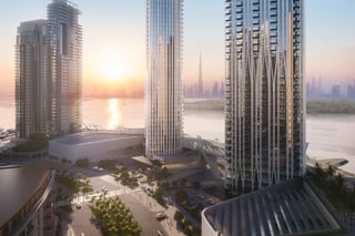 Burj Khalifa view luxury apartment in Dubai Creek Harbour, picture 3