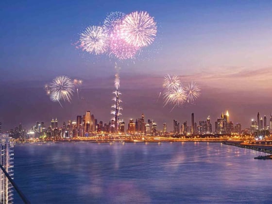 Full Water and Burj view | Modern open-plan living, picture 12