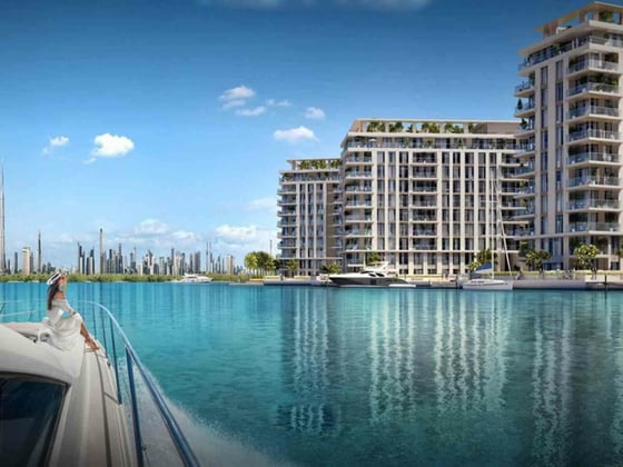 Full Water and Burj view | Modern open-plan living, picture 14