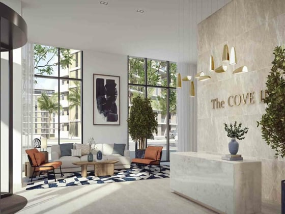 Full Water and Burj view | Modern open-plan living, picture 5