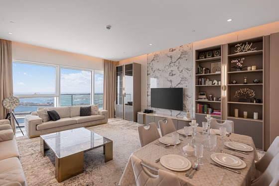 Furnished | Palm and Bluewaters View | High Floor, picture 1