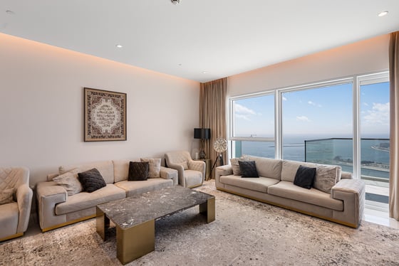 Furnished | Palm and Bluewaters View | High Floor, picture 3