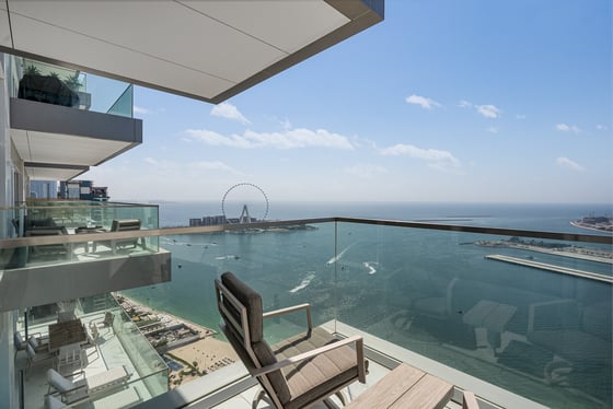 Furnished | Palm and Bluewaters View | High Floor, picture 2