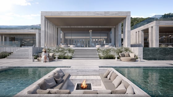 The villa does not sit on the landscape — it emerges from it, picture 1