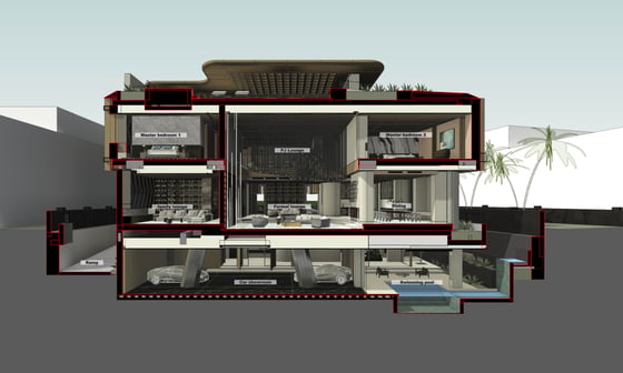 Huge Shell and Core Villa on Golf Course with Skyline View, picture 8