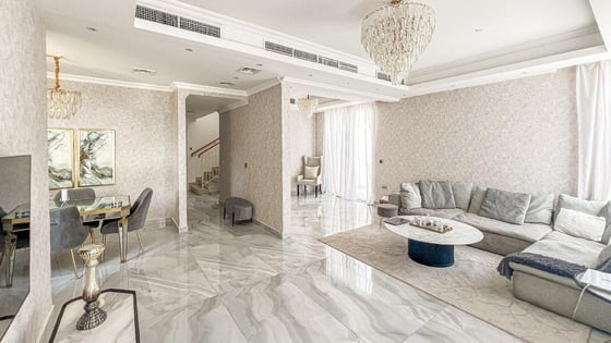 Spacious villa in Dubai Hills Estate with the greenbelt view, picture 1