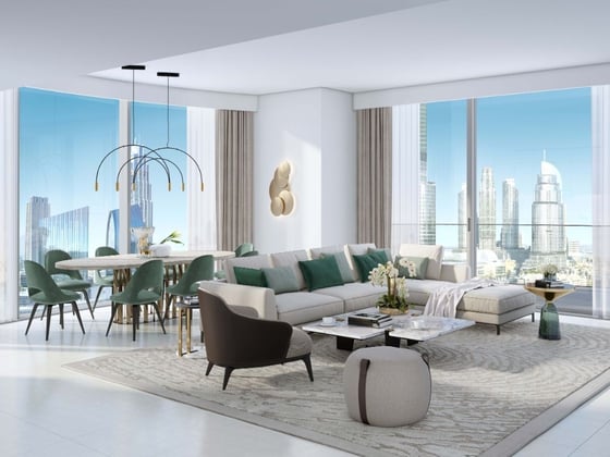 Spacious 3-bed apartment in Grande, Burj Khalifa view, picture 1