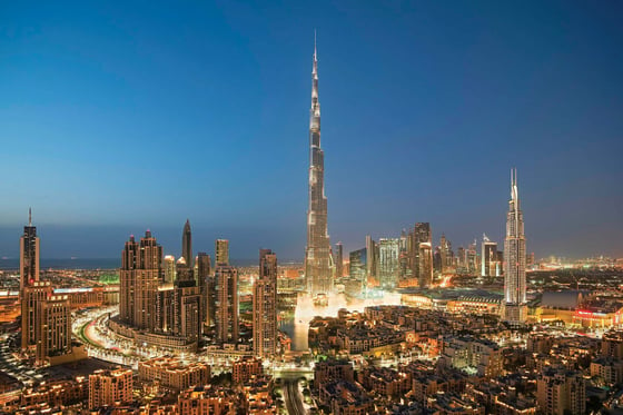 Burj Khalifa view luxury apartment in Downtown Dubai, picture 6