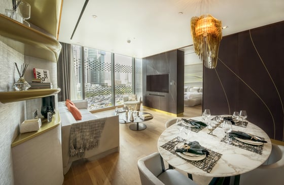 Burj Khalifa view luxury serviced apartment in Downtown Dubai, picture 9