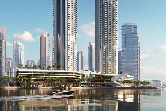 Burj Khalifa view luxury apartment in Dubai Creek Harbour, picture 7