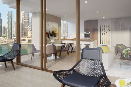 Luxury apartment in serviced Dubai Marina residence with full marina view, picture 6