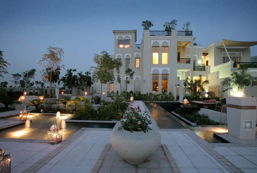Outdoor space of this Al Barari villa