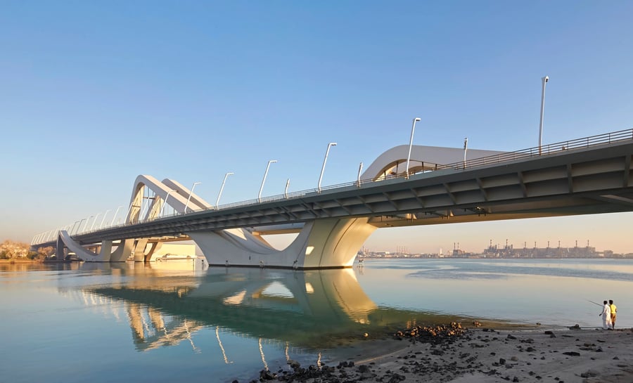 Sheikh Zayed Bridge in Abu Dhabi