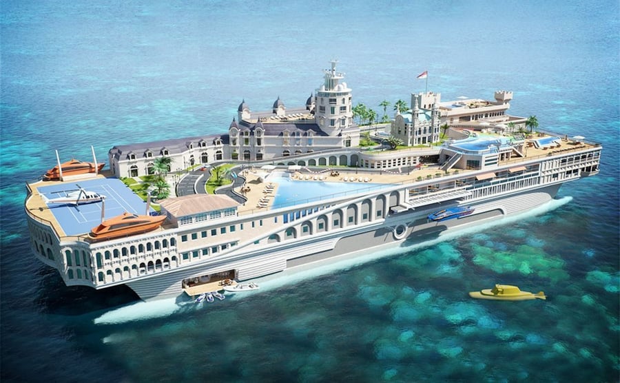 Street of Monacu yacht