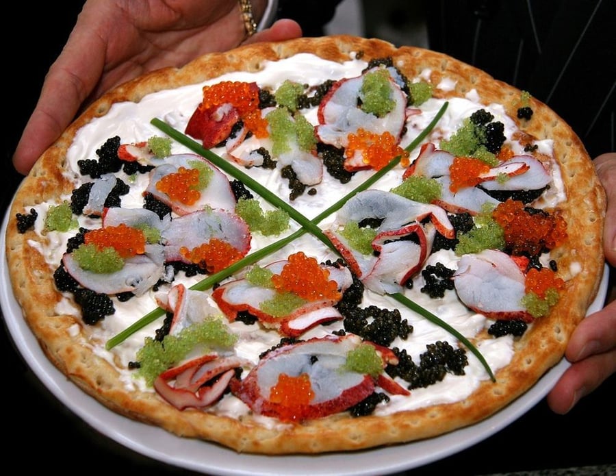 World's most expensive dishes |  Louis XIII Pizza - $12,000