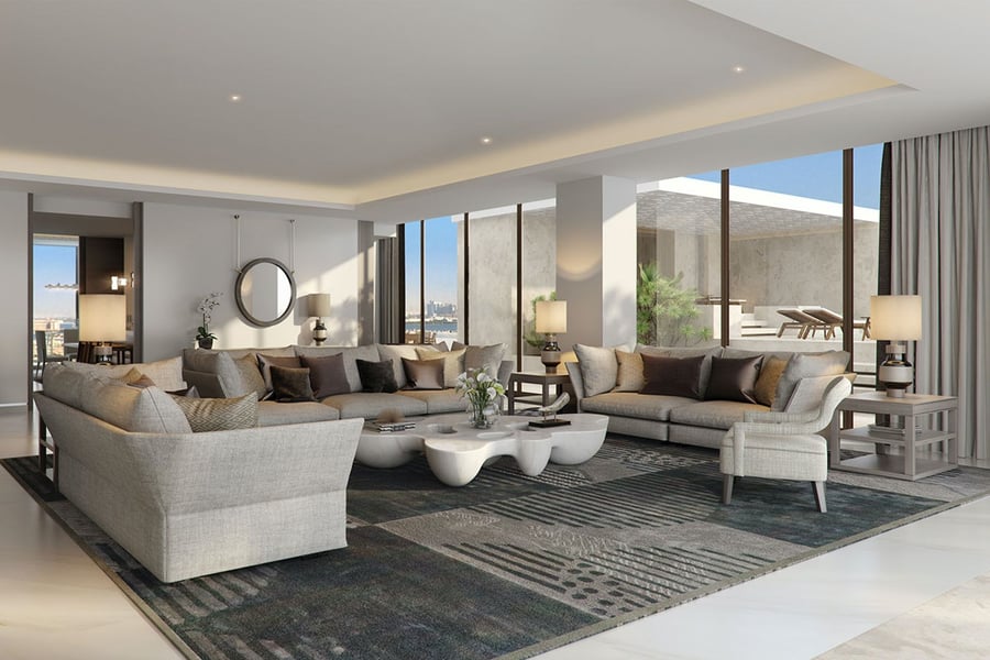 Living area Atlantis The Royal Residences 3