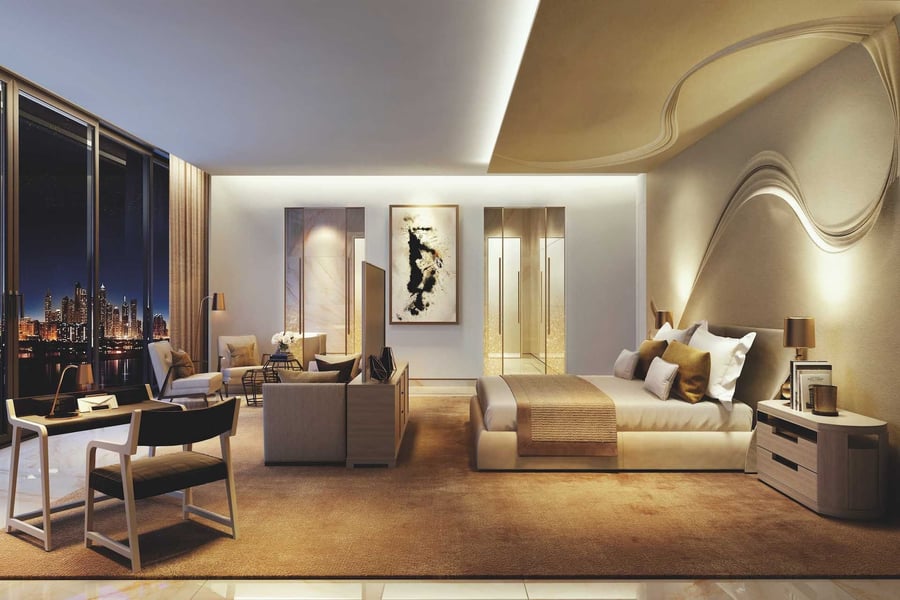 Penthouse bedroom