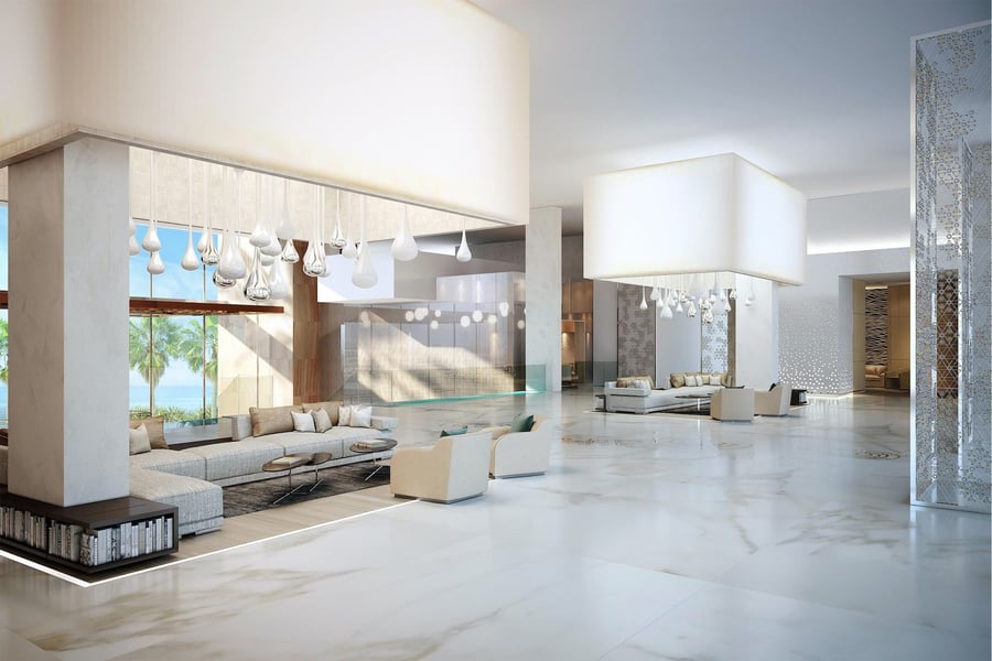 Atlantis The Royal Residences lobby | Luxhabitat Sotheby's