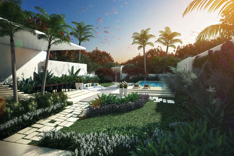 Garden suite outdoor area