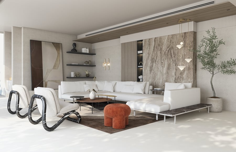 Sanctuary Hills Living room by Grounded design