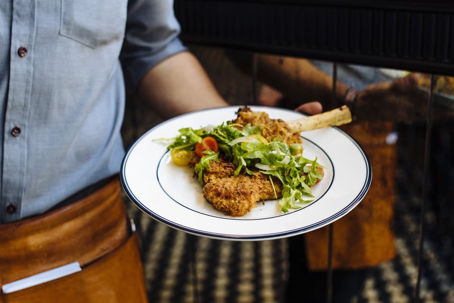 Parmesan veal chop